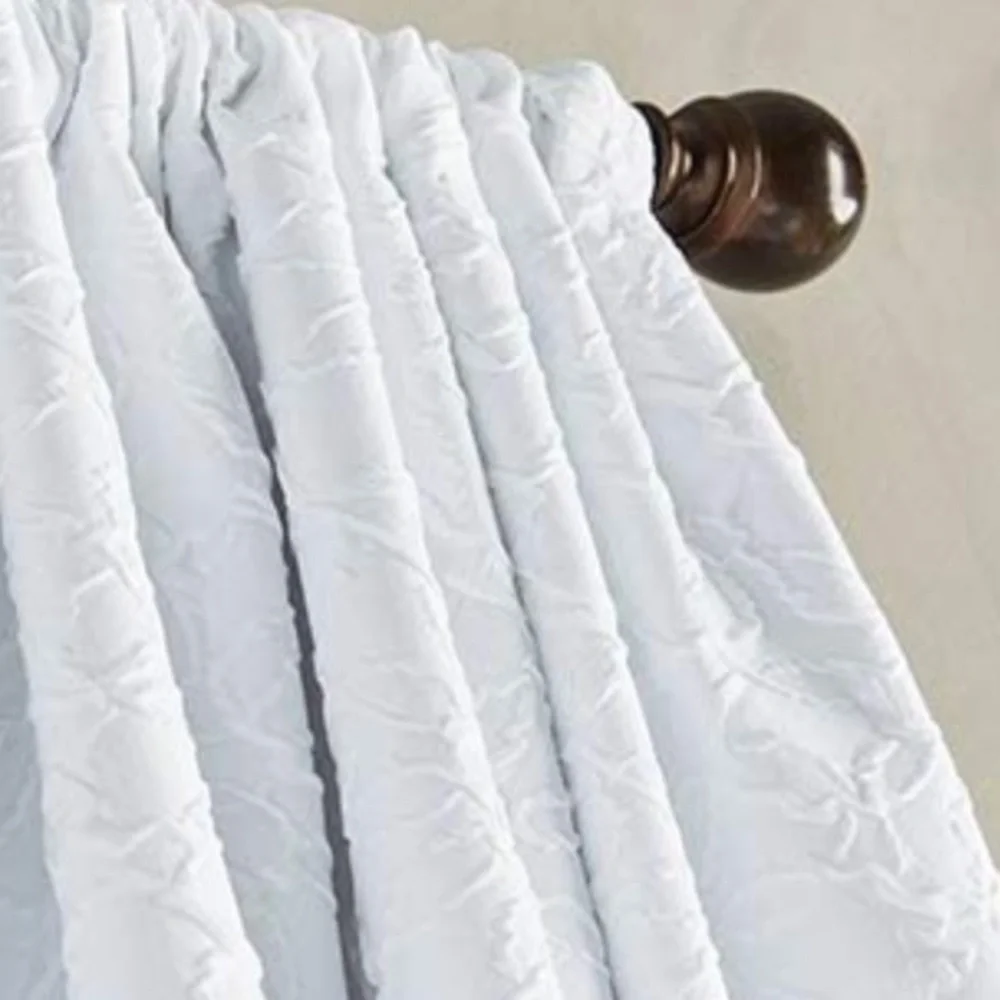 Single floral detail curtain panel 50x84